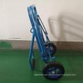 Load 120KG Hand Truck Cart Two Mute Rubber Wheels Portable Foldable Twice Hand Trolley